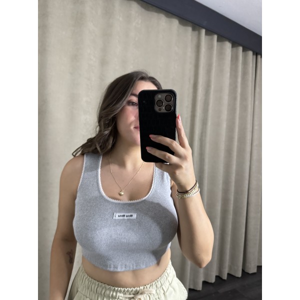 Marka Gri Fitilli Crop